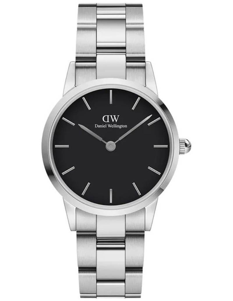 Reloj Daniel Wellington Dama Iconic Link Plateado Negro 28mm - Imagen 1