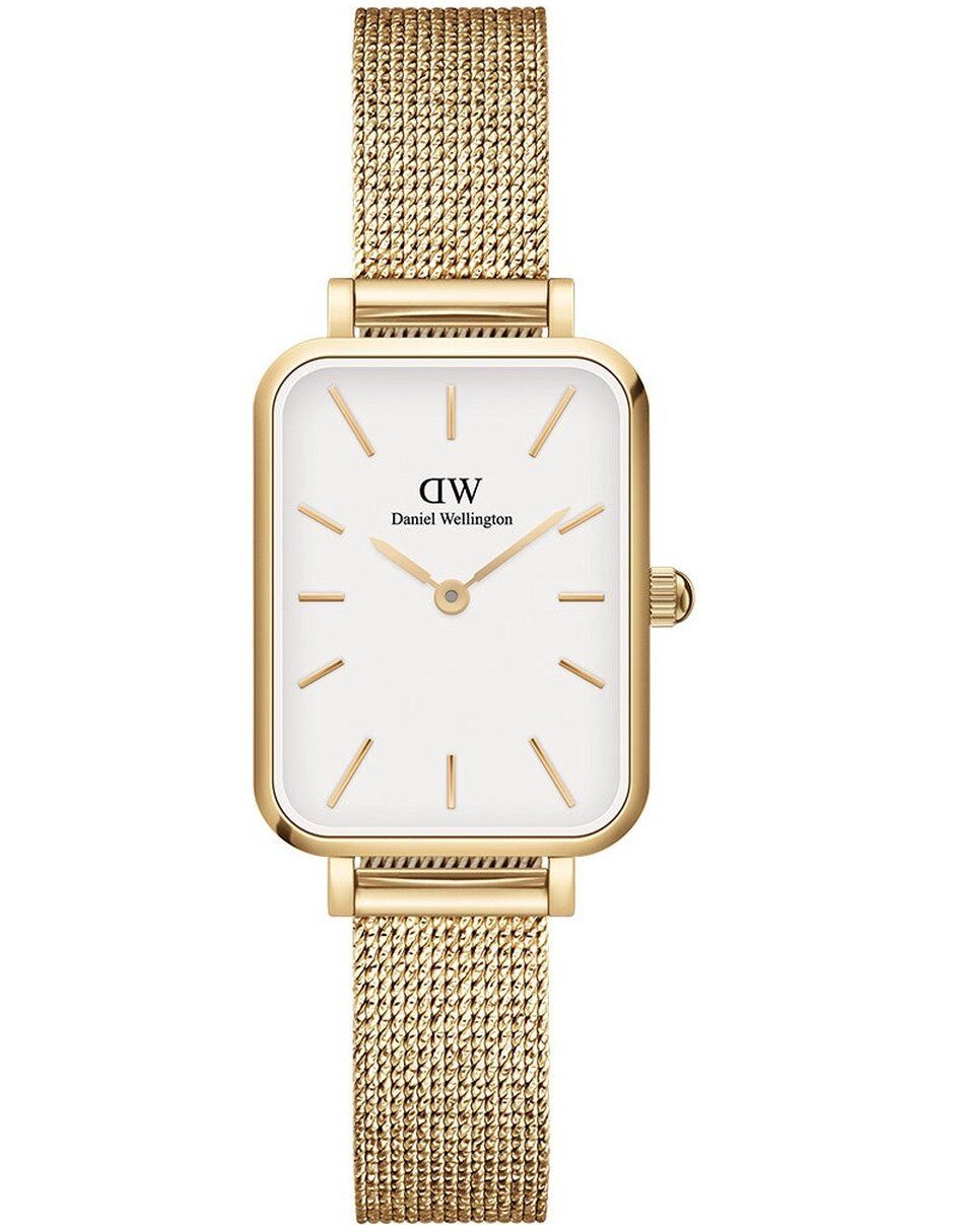 Reloj Daniel Wellington Quadro Pressed Evergold Fondo Blanco - Imagen 1
