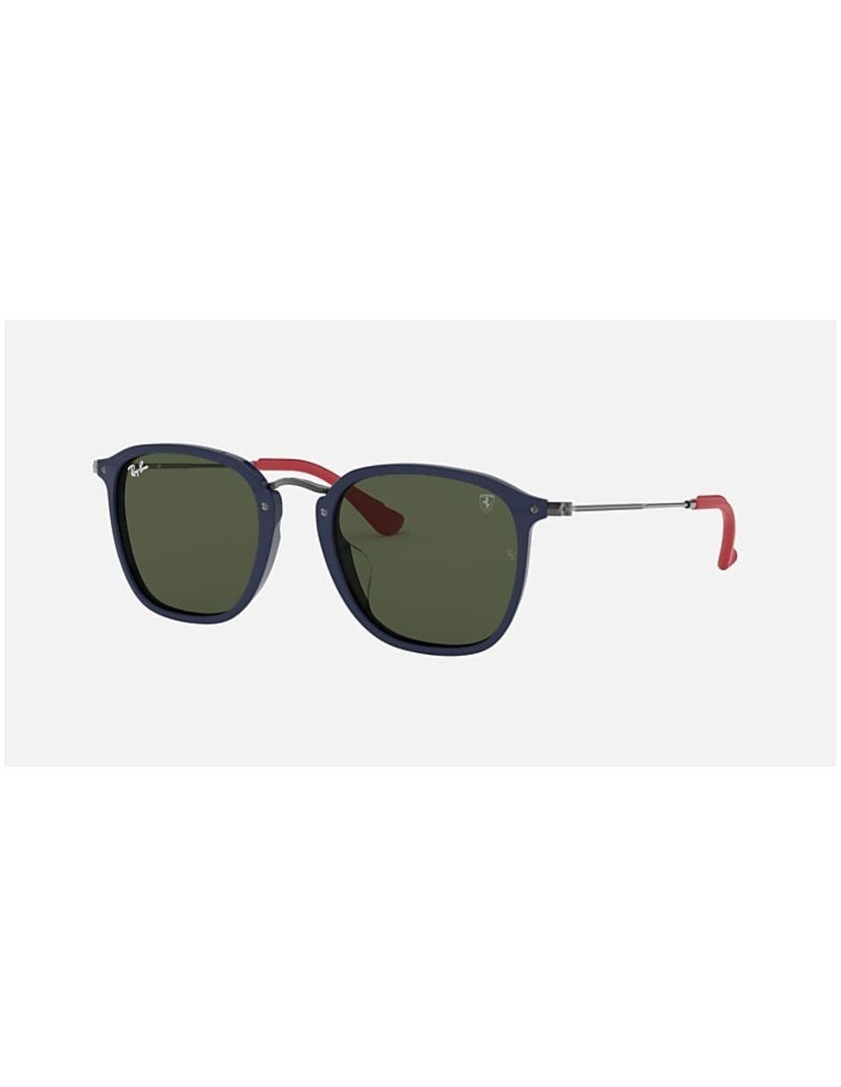 Anteojos Lentes de Sol Ray Ban Scuderia Ferrari RB2448MF F612/3F 53 Negro/Azul - Imagen 1