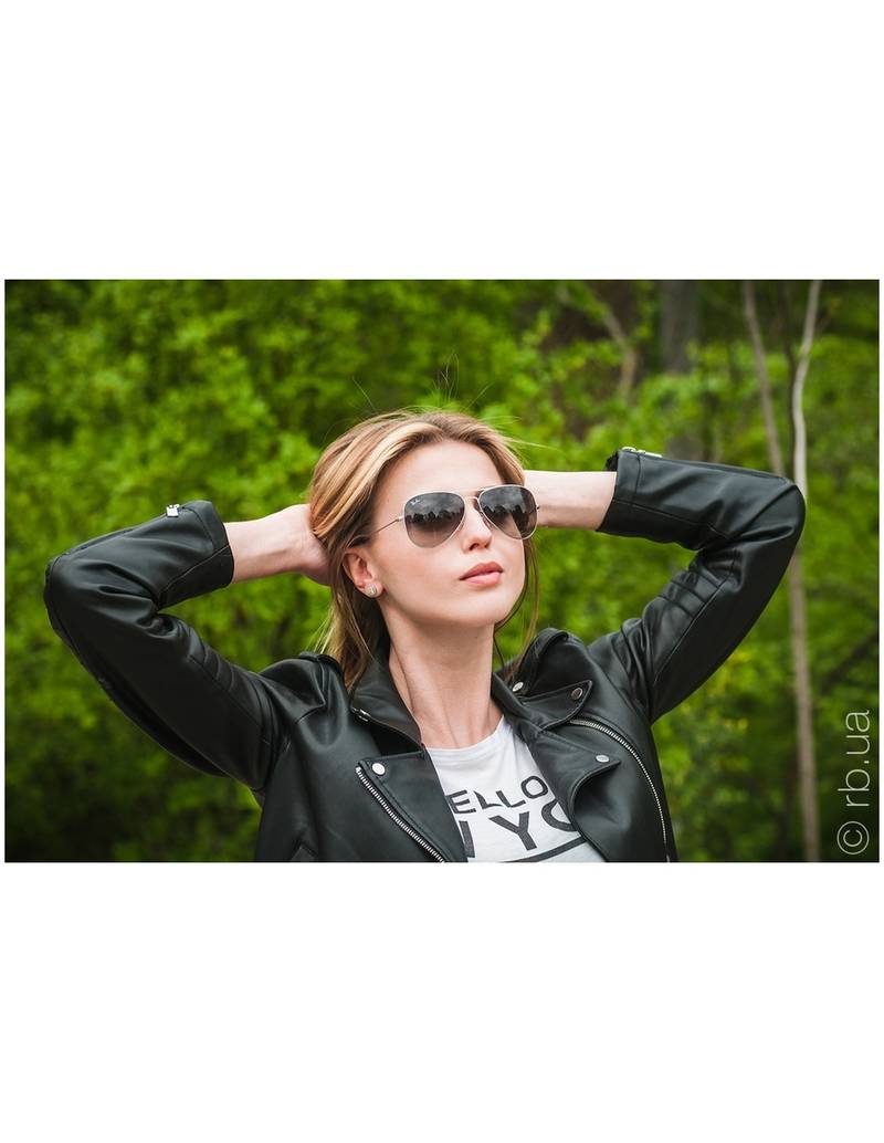 Anteojos Lentes de Sol Ray Ban Aviator Flat RB3513 Gris marrón/metal mate 58 - Imagen 1