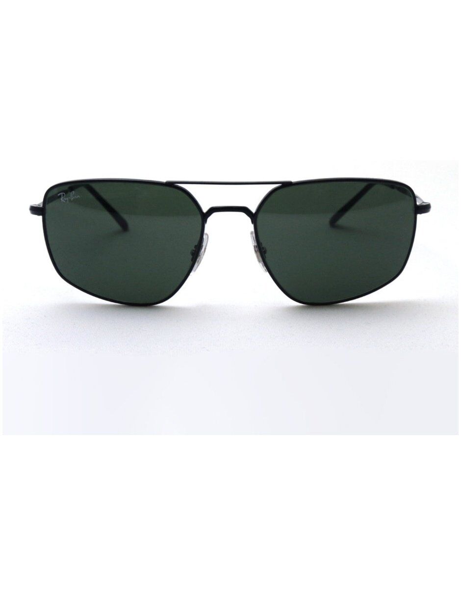 Anteojos Lentes de Sol Ray Ban Classic RB3666 00231 56 Negro/Verde - Imagen 1