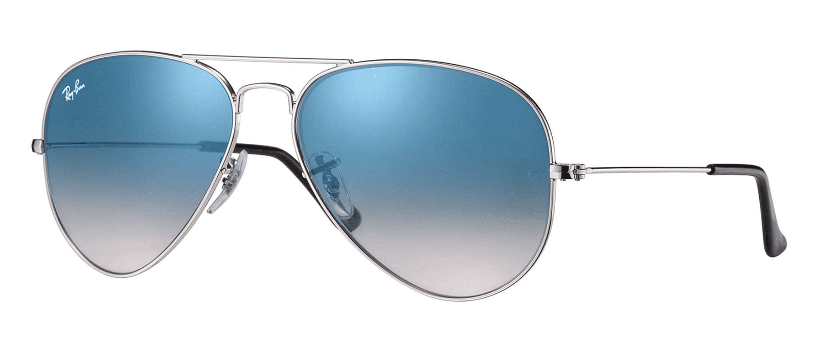Anteojos Lentes de Sol Ray Ban Aviator RB3025 Degrade plateado/azul  58-14 - Imagen 1