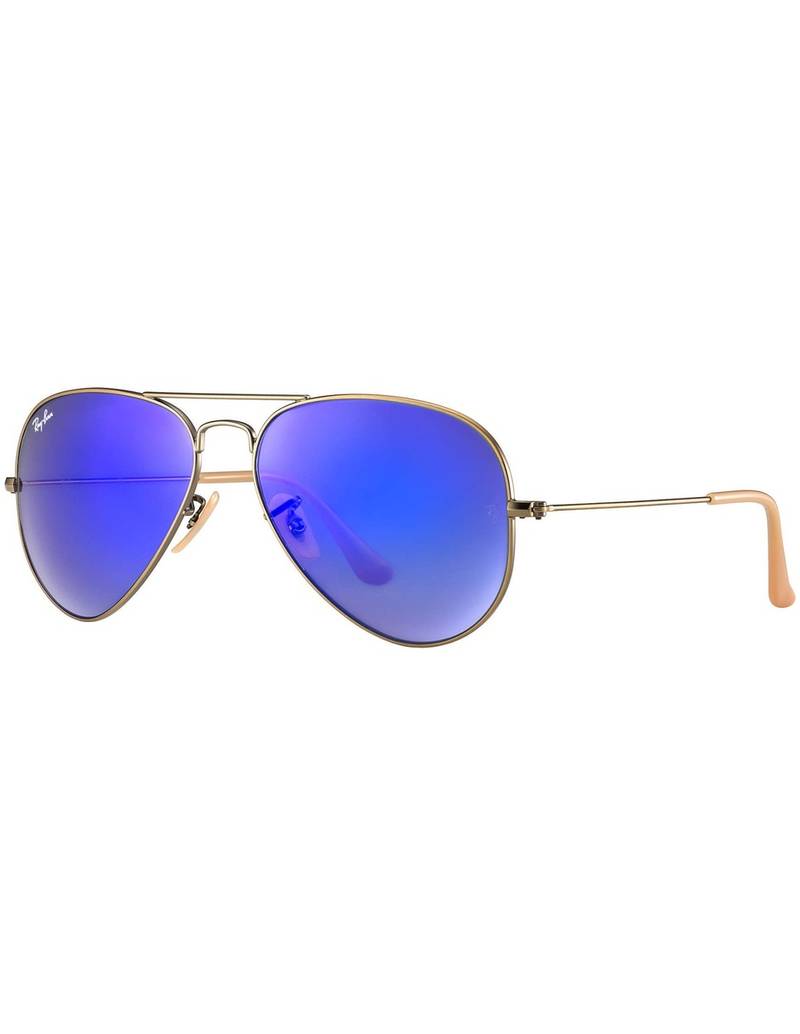 Anteojos Lentes de Sol Ray Ban Aviator RB3025 Espejo de bronce/violeta 55-14 - Imagen 1