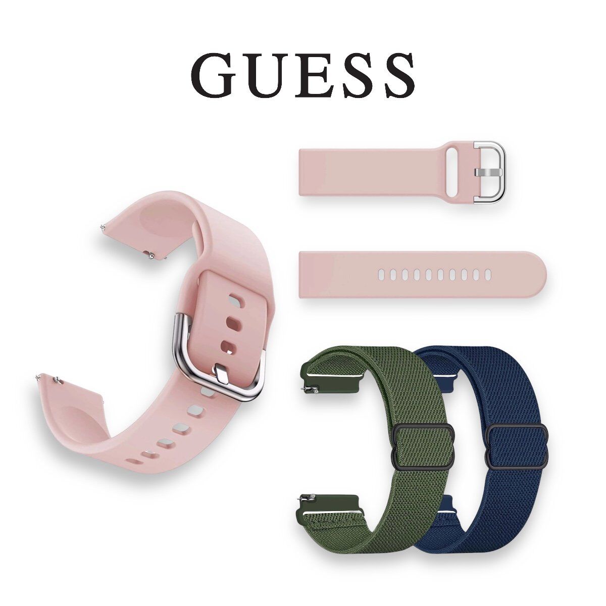 0A979160-556B-4102-9174-6674E364B220 Repuesto Correa Malla Extensible Para Reloj Guess - Imagen 1